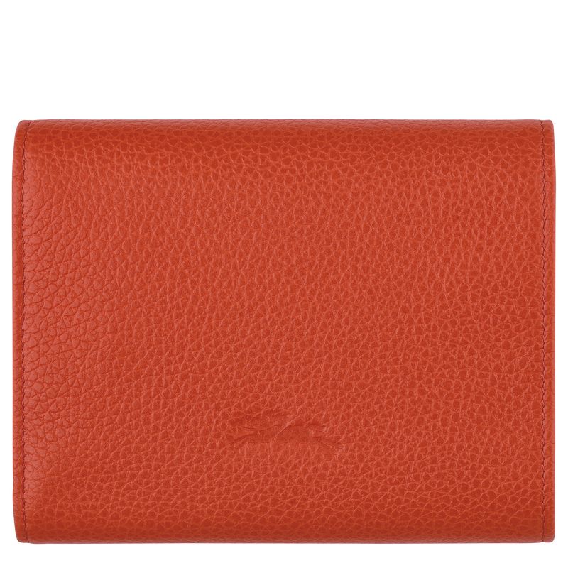 Carteras long champ Le FoulonnÉ Leather Hombre Paprika | COIL9004