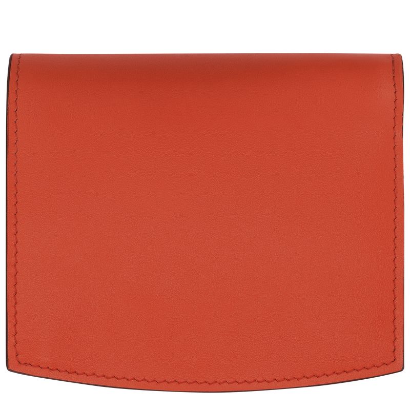 Carteras long champ Le Roseau Leather Mujer Paprika | COSG7841