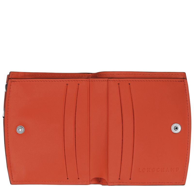 Carteras long champ Le Roseau Leather Mujer Paprika | COSG7841