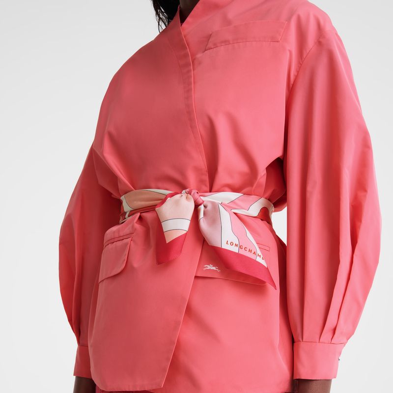 Chaquetas long champ Kimono Technical taffeta Mujer Marshmallow | COBE8552