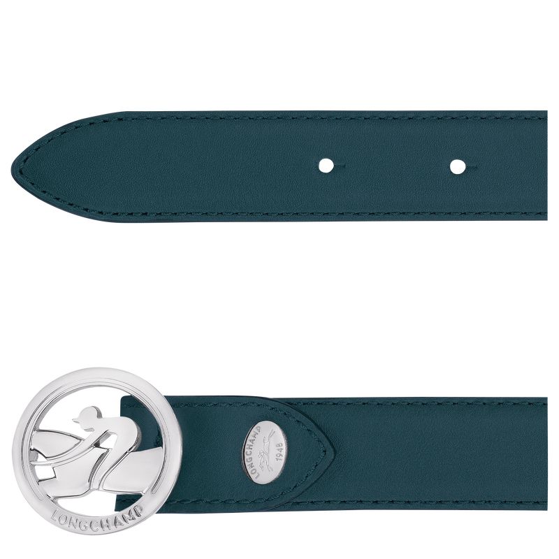 Cinturones long champ La MÉdaille Leather Mujer Azules | COEB8375