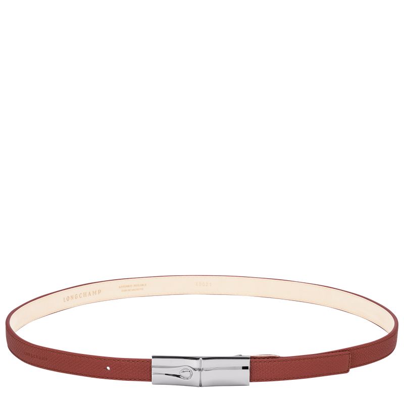 Cinturones long champ Le Roseau Leather Mujer Chestnut | COSG8384