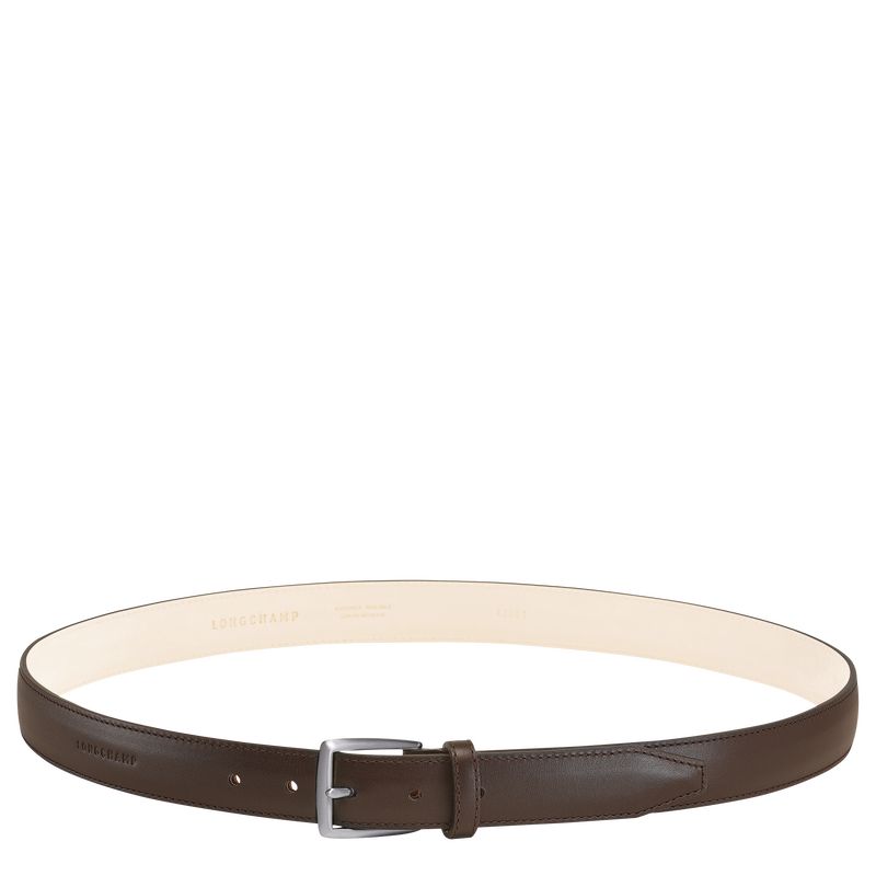 Cinturones long champ VÉgÉtal Leather Hombre Mocha | COLI9327