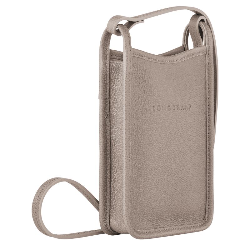 Funda long champ Le FoulonnÉ 1 Leather Mujer Turtledove | COFD7970