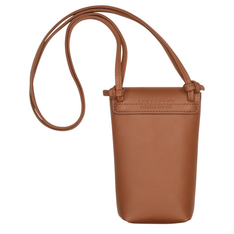 Funda long champ Le Pliage Xtra with leather lace Hombre Cognac | COXY8976