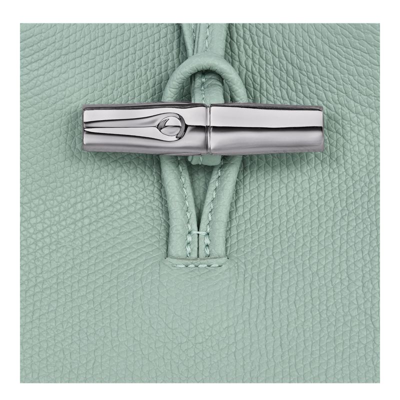 Funda long champ Le Roseau 1 Leather Mujer Celadon | COSG7997