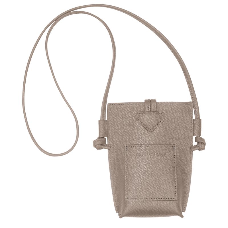 Funda long champ Le Roseau 1 Leather Mujer Clay | COAH7998