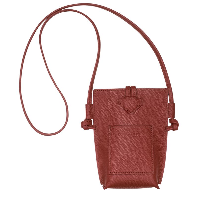 Funda long champ Le Roseau Leather Mujer Chestnut | COTC7805