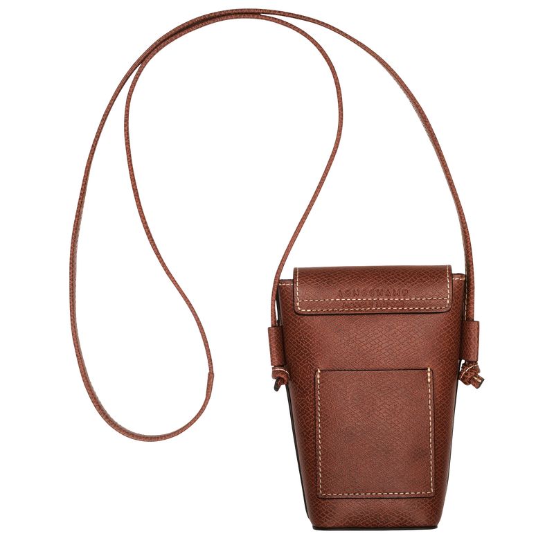 Funda long champ Épure with leather lace Hombre Marrones | COAH8986