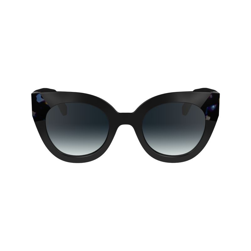 Lentes de Sol long champ Acetate Mujer Negras Azules | COYX8471