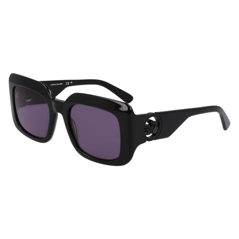 Lentes de Sol long champ Acetate Mujer Negras | COQM8477