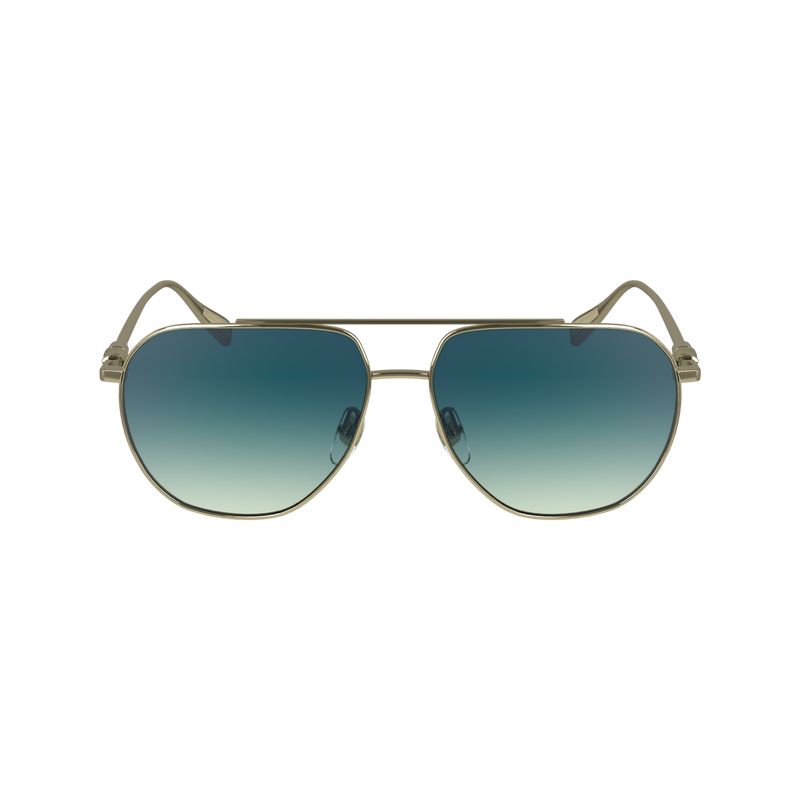 Lentes de Sol long champ Metal Mujer Doradas Azules | CODF8464