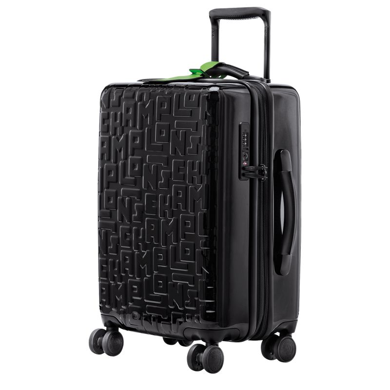 Maletas long champ LGP Travel M Polycarbonate Mujer Negras | COGS8150