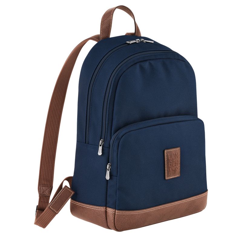 Mochilas long champ Boxford Recycled canvas Hombre Azules | COAH8851