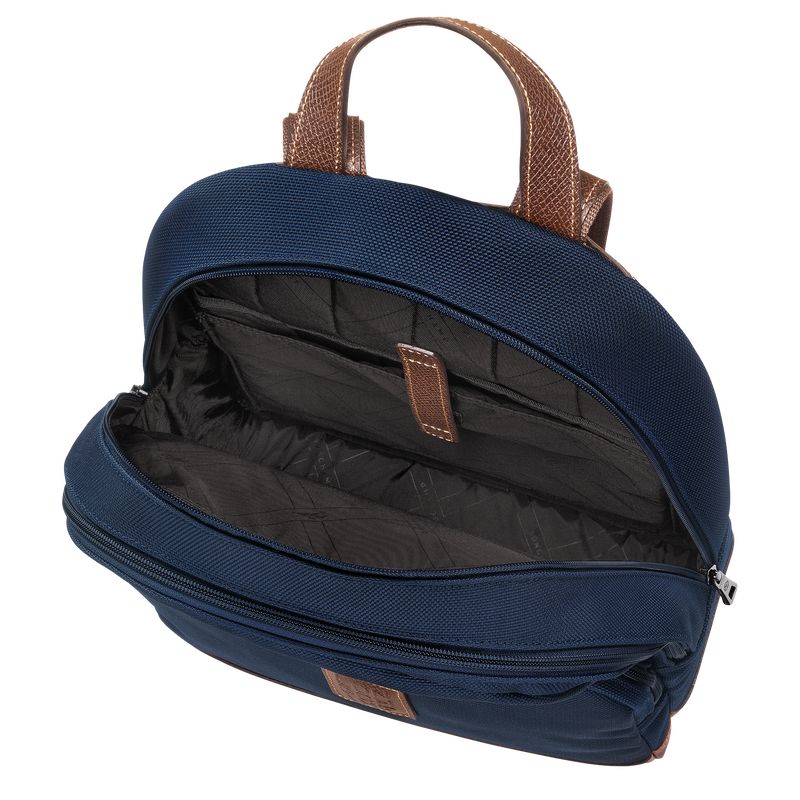 Mochilas long champ Boxford Recycled canvas Hombre Azules | COAH8851