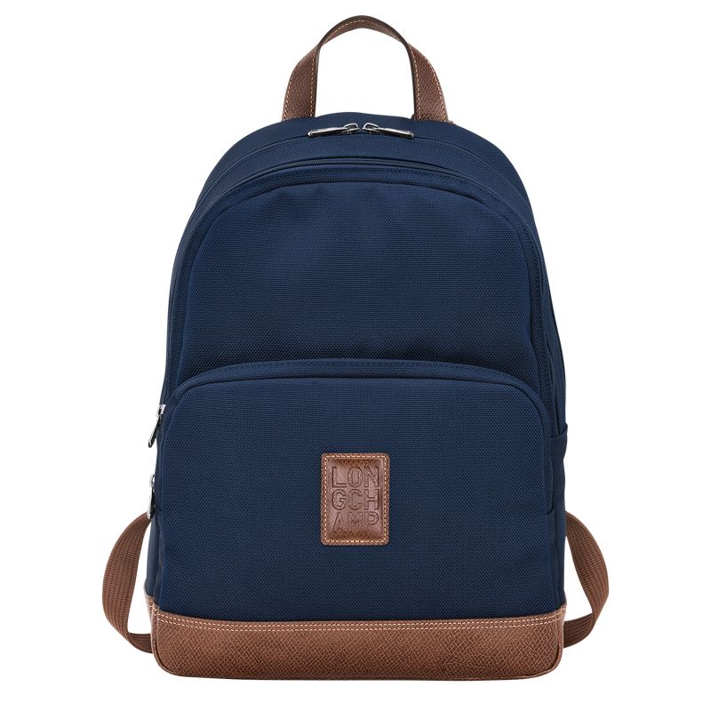 Mochilas long champ Boxford Recycled canvas Hombre Azules | COAH8851