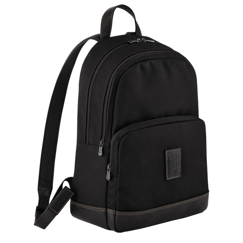 Mochilas long champ Boxford Recycled canvas Hombre Negras | CODF8853