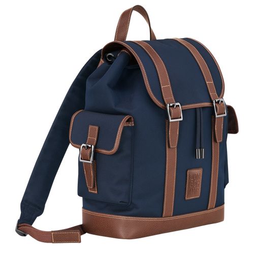 Mochilas long champ Boxford Recycled canvas Hombre Azules | COLI8859