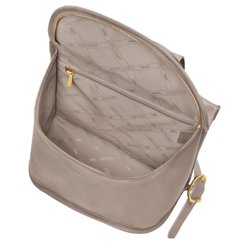 Mochilas long champ Le FoulonnÉ Leather Mujer Turtledove | CORV7648