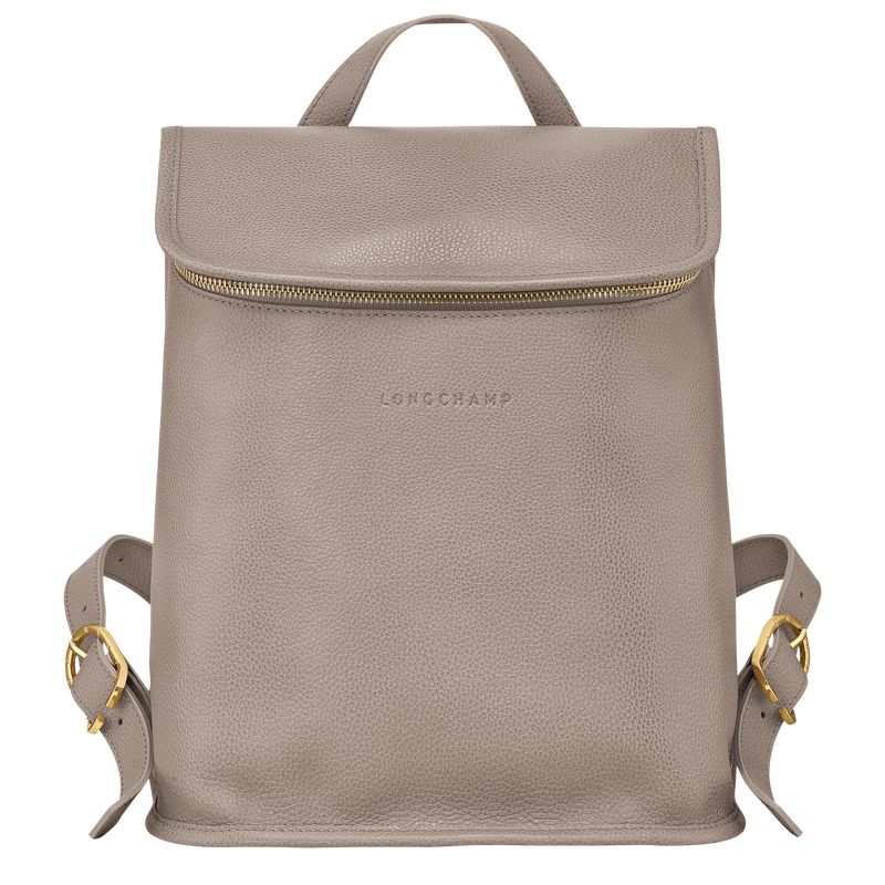 Mochilas long champ Le FoulonnÉ Leather Mujer Turtledove | CORV7648