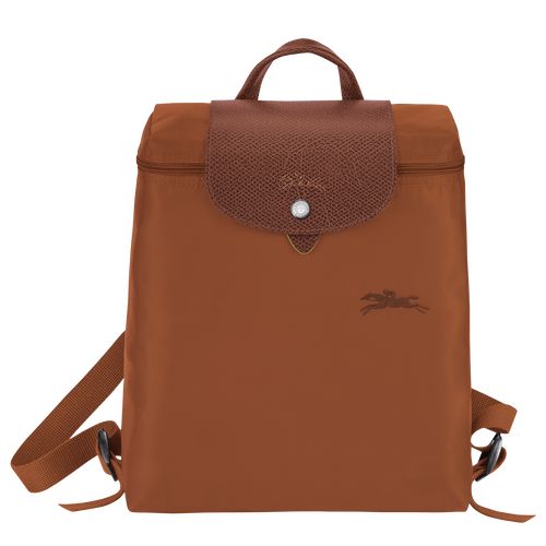 Mochilas long champ Le Pliage Green M Recycled canvas Hombre Cognac | CONW8865