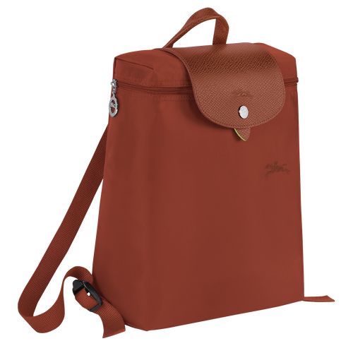 Mochilas long champ Le Pliage Green M Recycled canvas Mujer Chestnut | COCT7666