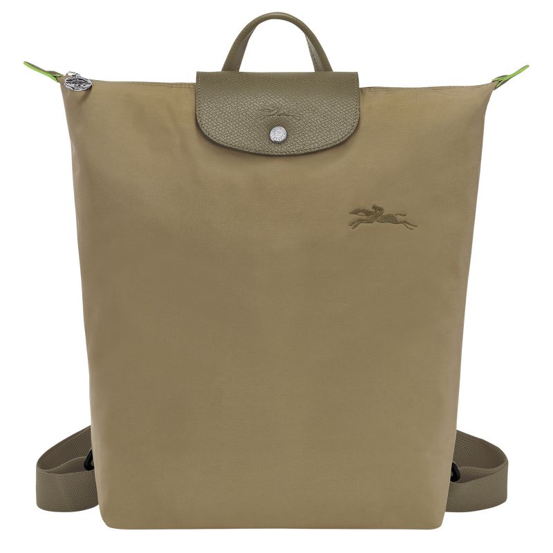 Mochilas long champ Le Pliage M Canvas Mujer Artichoke | COIL7652