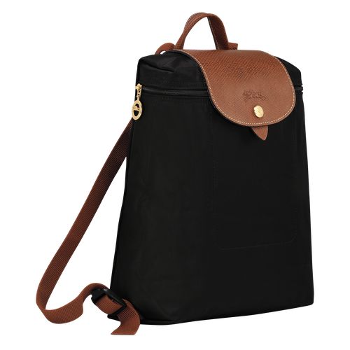 Mochilas long champ Le Pliage Original M Recycled canvas Mujer Negras | CONW7672