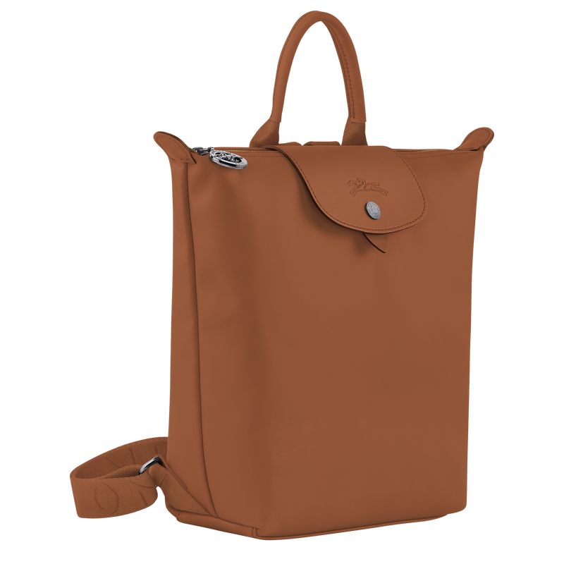 Mochilas long champ Le Pliage Xtra S Leather Mujer Cognac | COFD7658