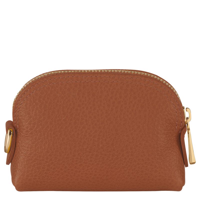 Monederos long champ Le FoulonnÉ Leather Mujer Caramel | COUZ7898