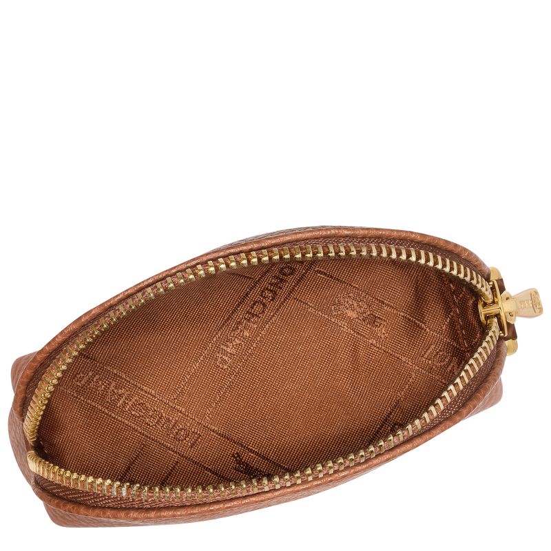 Monederos long champ Le FoulonnÉ Leather Mujer Caramel | COUZ7898