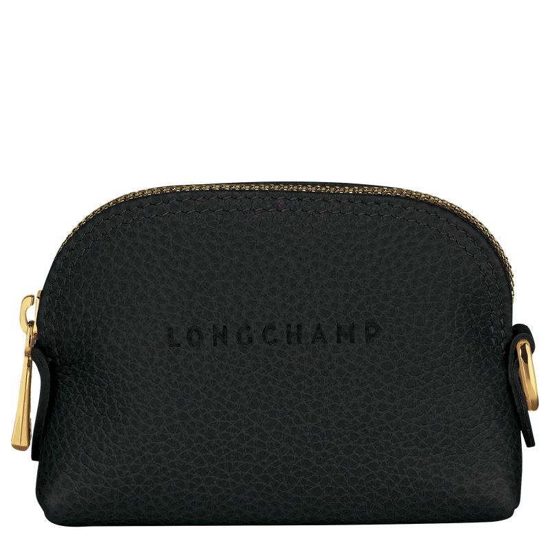 Monederos long champ Le FoulonnÉ Leather Mujer Negras | COYX7899