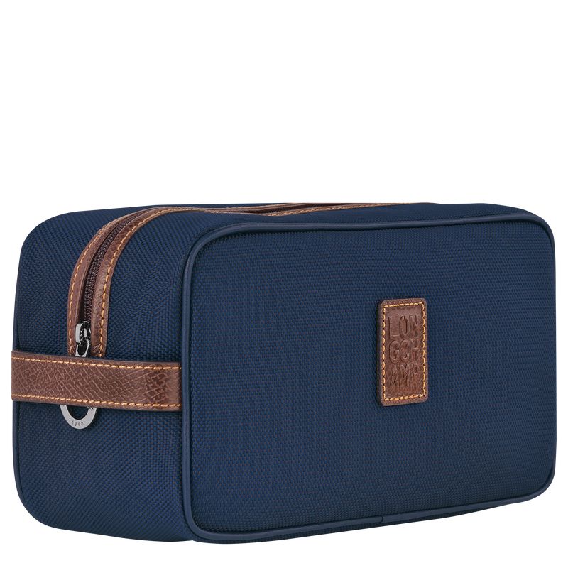 Neceser De Baño long champ Boxford Recycled canvas Mujer Azules | COMQ8191