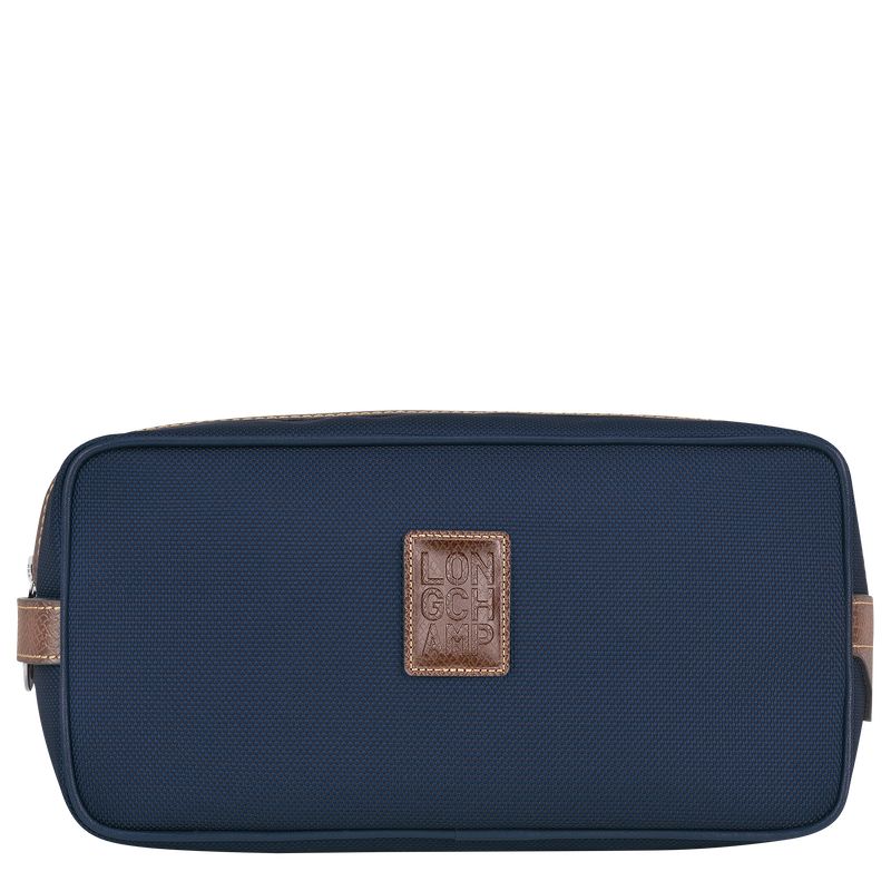 Neceser De Baño long champ Boxford Recycled canvas Mujer Azules | COMQ8191