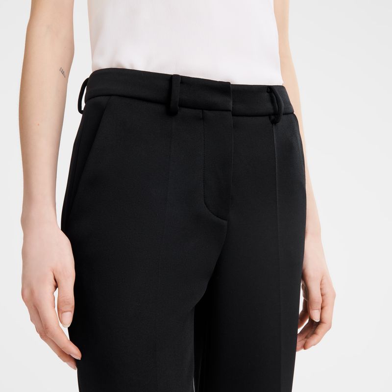 Pantalon long champ Trousers Jersey Mujer Negras | COBE8708