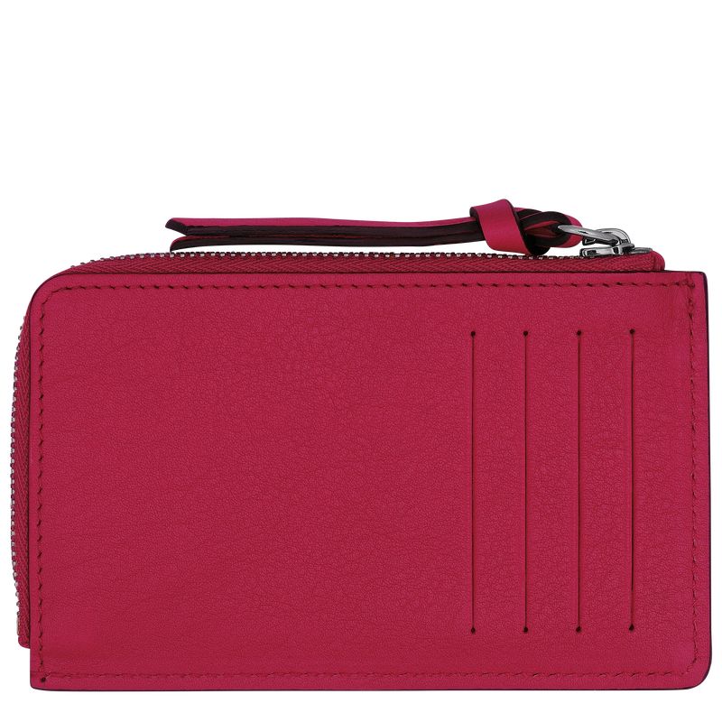 Porta Tarjeta long champ 3D Leather Hombre Magenta | CONW9021