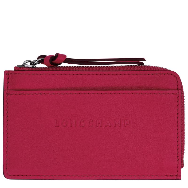 Porta Tarjeta long champ 3D Leather Hombre Magenta | CONW9021