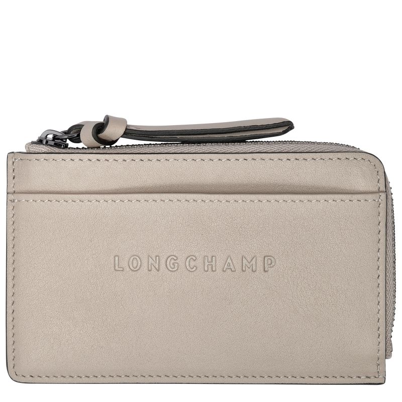 Porta Tarjeta long champ 3D Leather Hombre Clay | COMQ9022