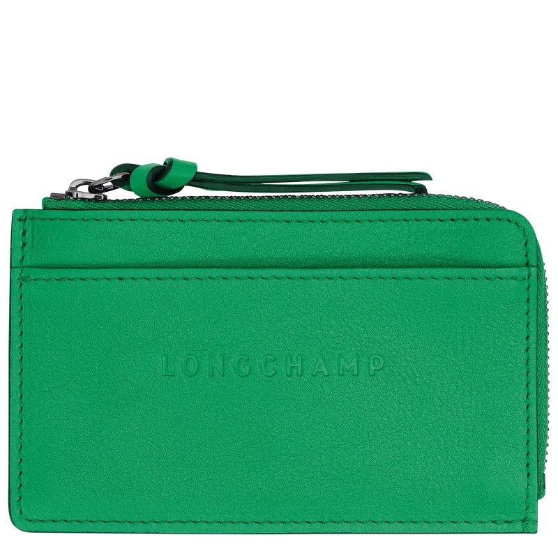 Porta Tarjeta long champ 3D Leather Hombre Verde | CONW9024