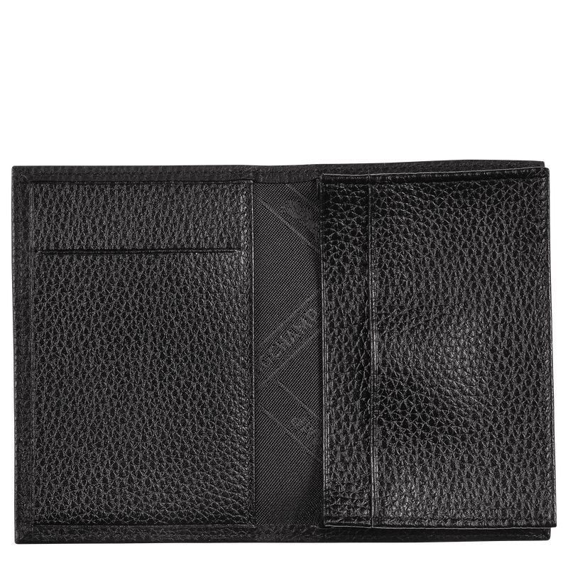 Porta Tarjeta long champ Le FoulonnÉ Leather Hombre Negras | COOK9040