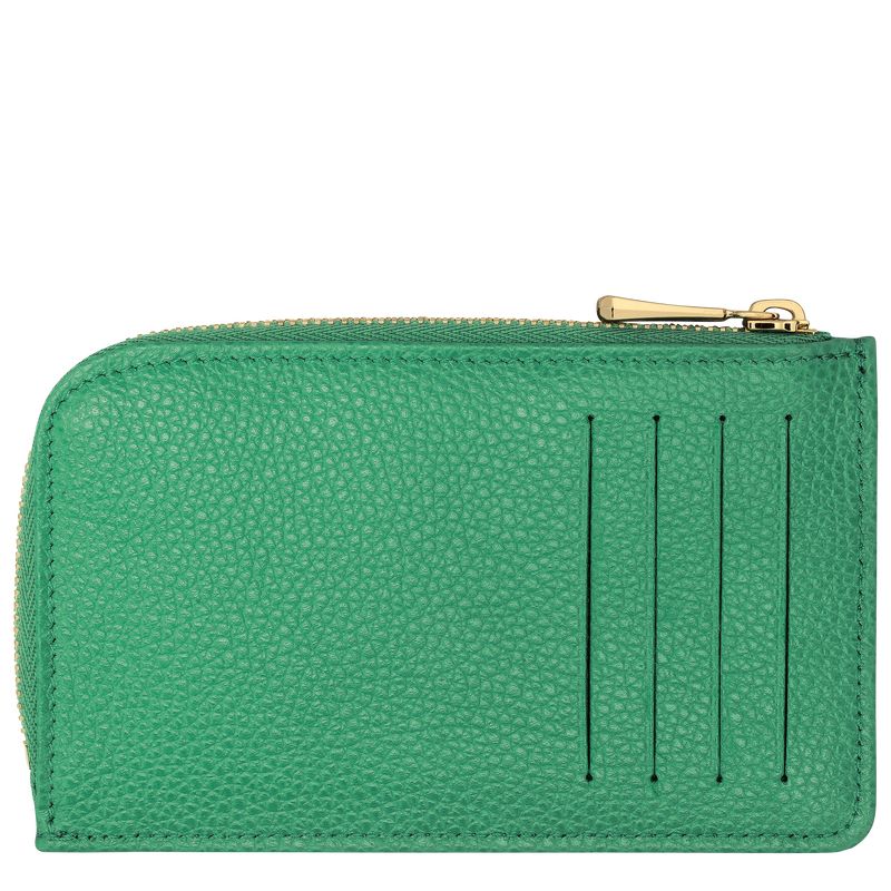 Porta Tarjeta long champ Le FoulonnÉ Leather Hombre Verde | COTC9044