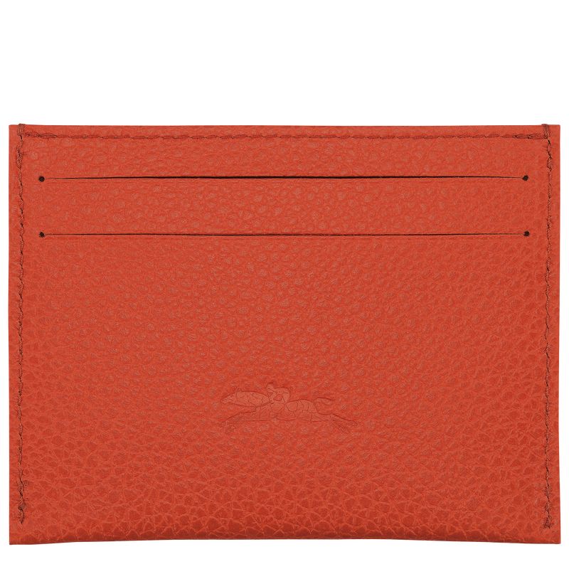 Porta Tarjeta long champ Le FoulonnÉ Leather Hombre Paprika | COEB9051