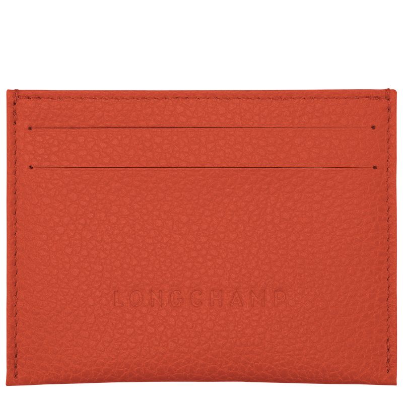 Porta Tarjeta long champ Le FoulonnÉ Leather Hombre Paprika | COEB9051