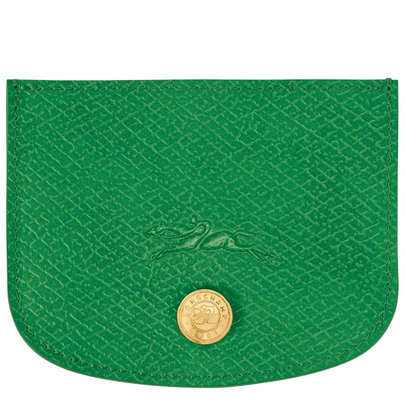 Porta Tarjeta long champ Épure Leather Hombre Verde | COZU9029