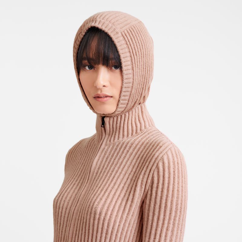 Sombreros long champ Balaclava Knit Hombre Nude | COSG9401