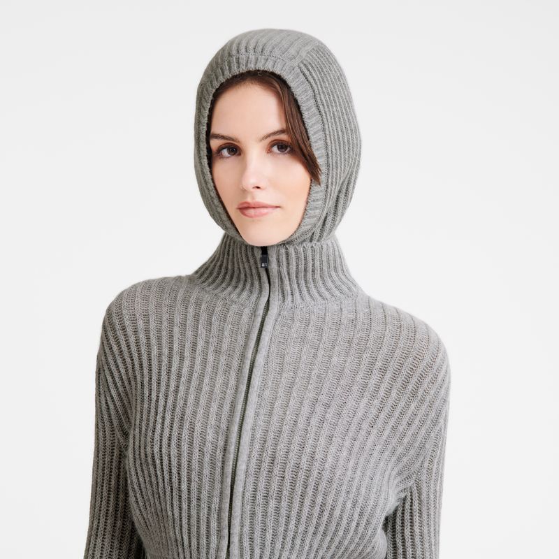 Sombreros long champ Balaclava Knit Hombre Gris | COPJ9403