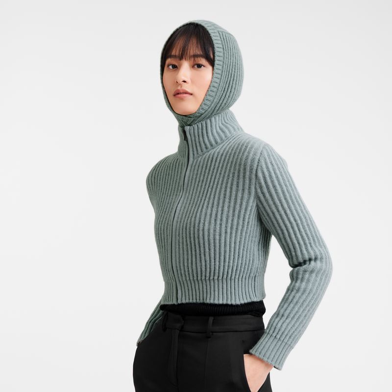 Sombreros long champ Balaclava Knit Mujer Celadon | COPJ8207