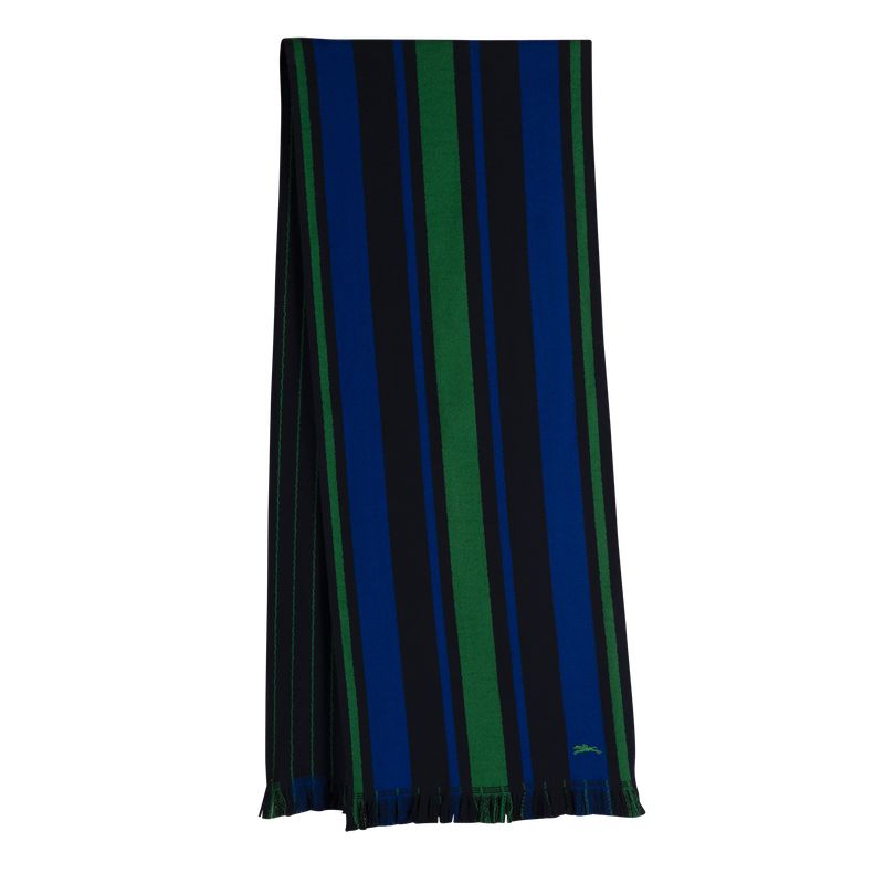 Stoles long champ Essential University Scarf Wool Mujer Azul Marino | COKO8338